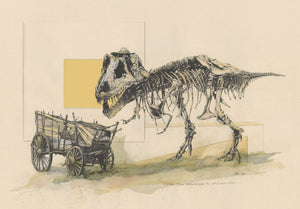 T-Rex Falls for a Miner's Wagon